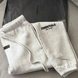 Essentials Fear of God Light Gray Sweatpants